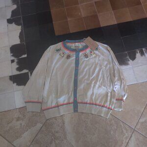 Unique Vintage   Pavlava insect cardigan 2xl New
